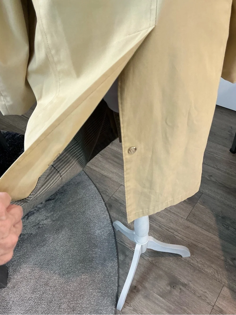 Vintage Gleneagles Weatherproofs Trench Coat Raincoat Houndstooth Lined (UNISEX)